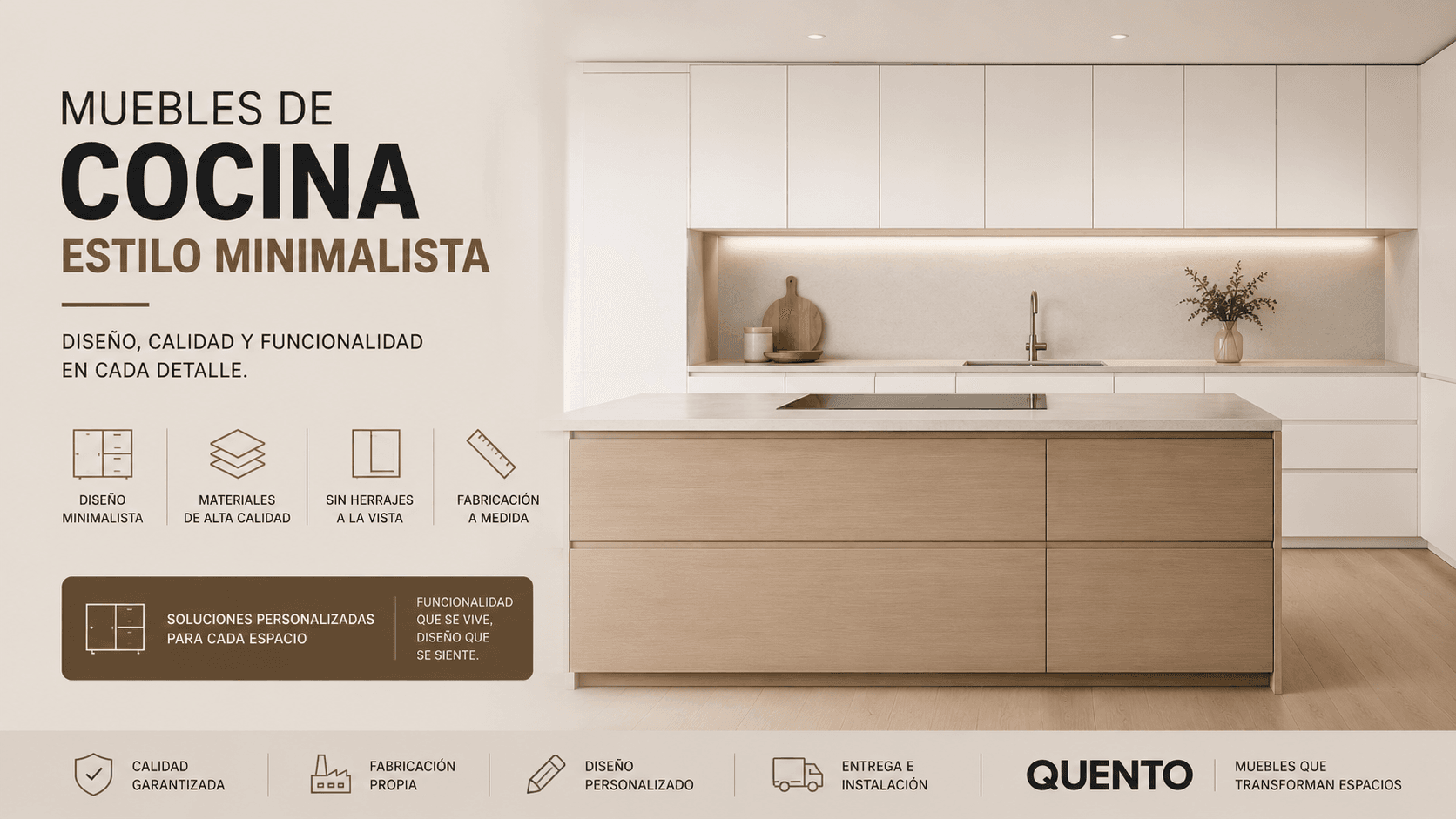 Muebles de cocina minimalista